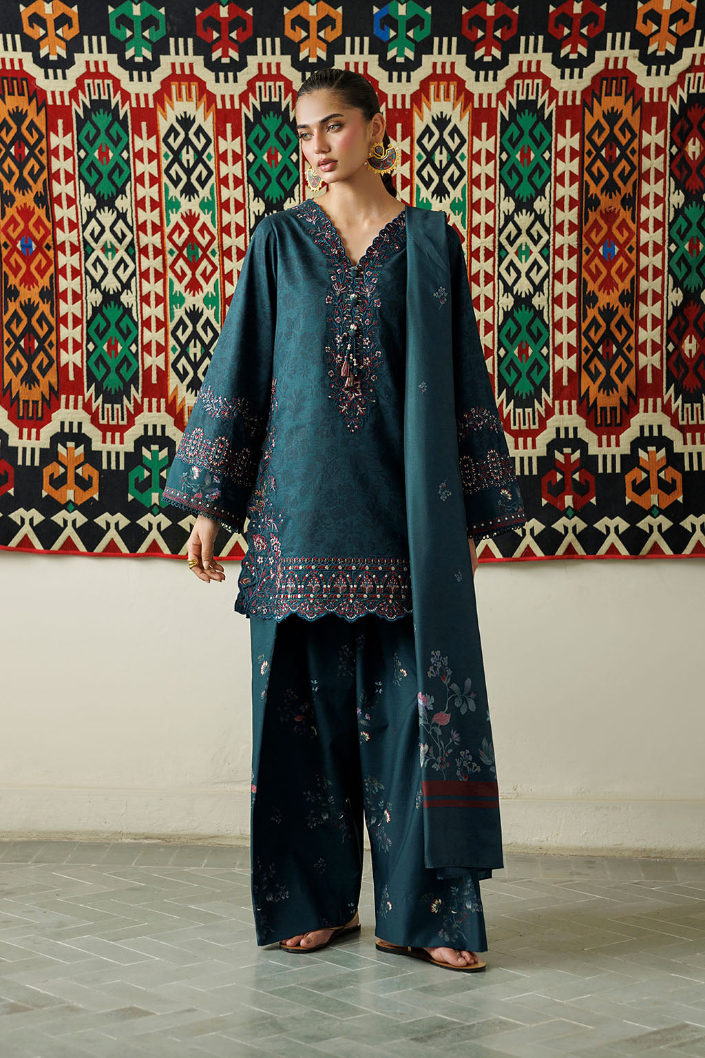 Iznik - Ipf-21 Printed Viscose Linen