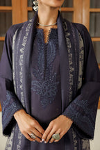 Iznik - Ipf-30  Embroidered Printed Viscose Linen