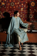 Iznik - Ipf-24 Embroidered Printed Viscose Linen