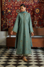 Iznik - Ipf-24 Embroidered Printed Viscose Linen