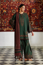 Iznik - Ipf-32  Embroidered Printed Viscose Linen