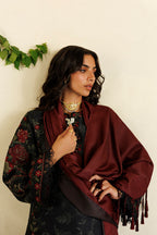 Iznik - Ipf-31  Embroidered Printed Viscose Linen