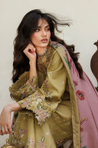 Iznik - Ipf-23 Embroidered Printed Viscose Linen
