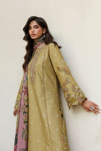 Iznik - Ipf-23 Embroidered Printed Viscose Linen