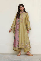 Iznik - Ipf-23 Embroidered Printed Viscose Linen