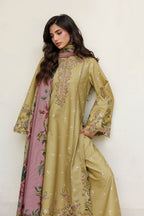 Iznik - Ipf-23 Embroidered Printed Viscose Linen