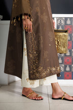 Iznik - Ipf-25 Embroidered Printed Viscose Linen
