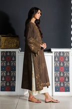 Iznik - Ipf-25 Embroidered Printed Viscose Linen