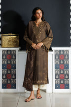Iznik - Ipf-25 Embroidered Printed Viscose Linen