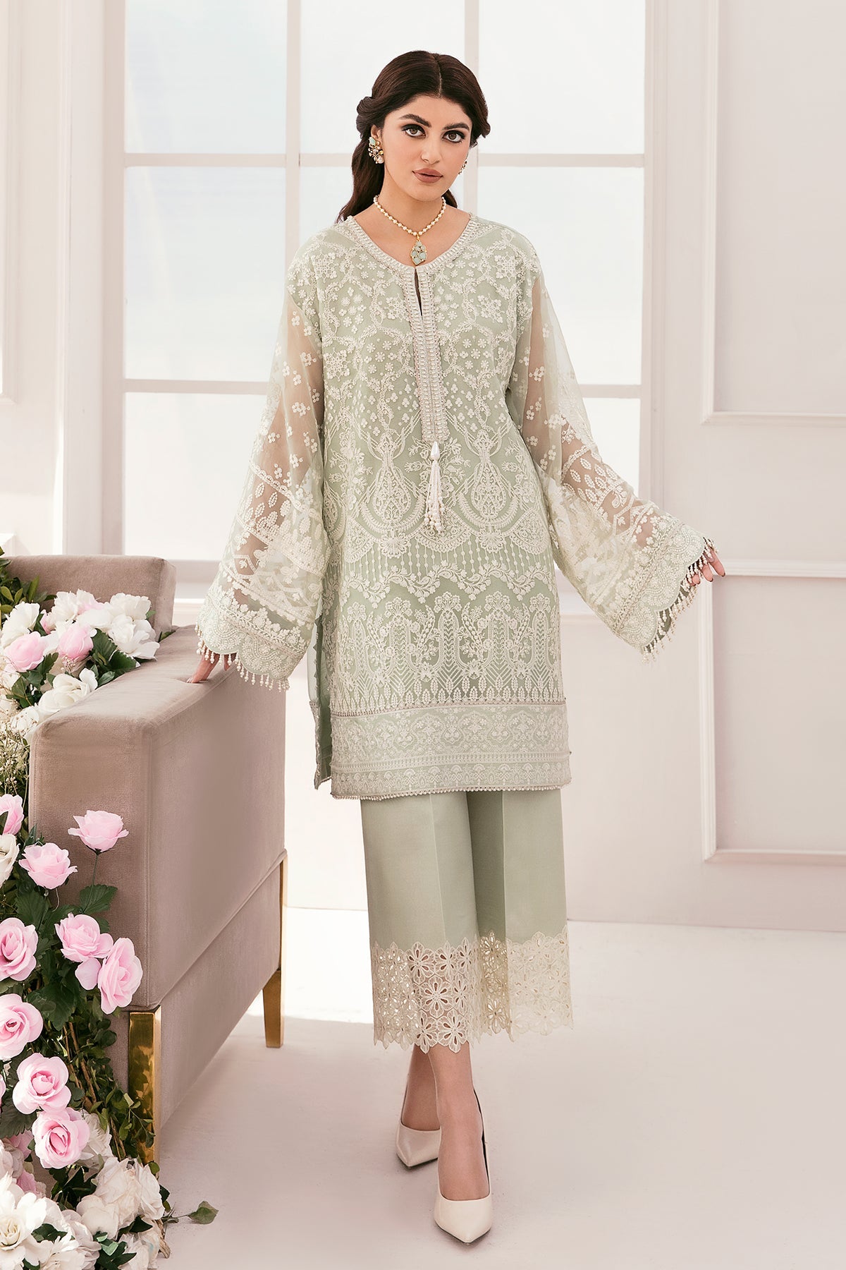 Baroque - Embroidered Chiffon Ch11-01 Stitched