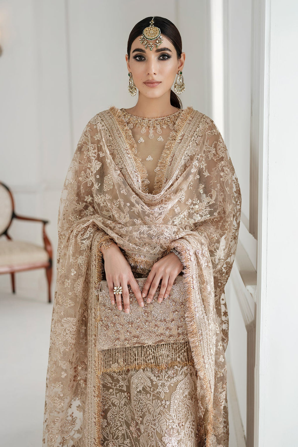 Baroque - Embroidered Chiffon Ch10-04 Stitched
