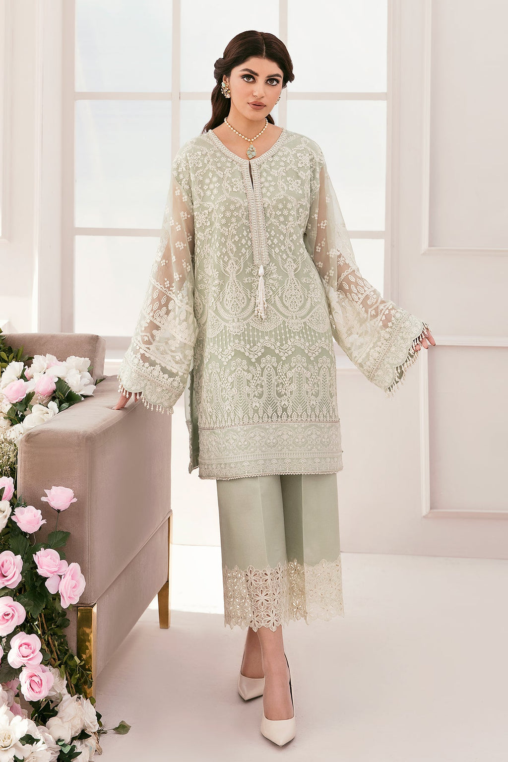 Baroque - Embroidered Chiffon Ch11-01 Unstitched
