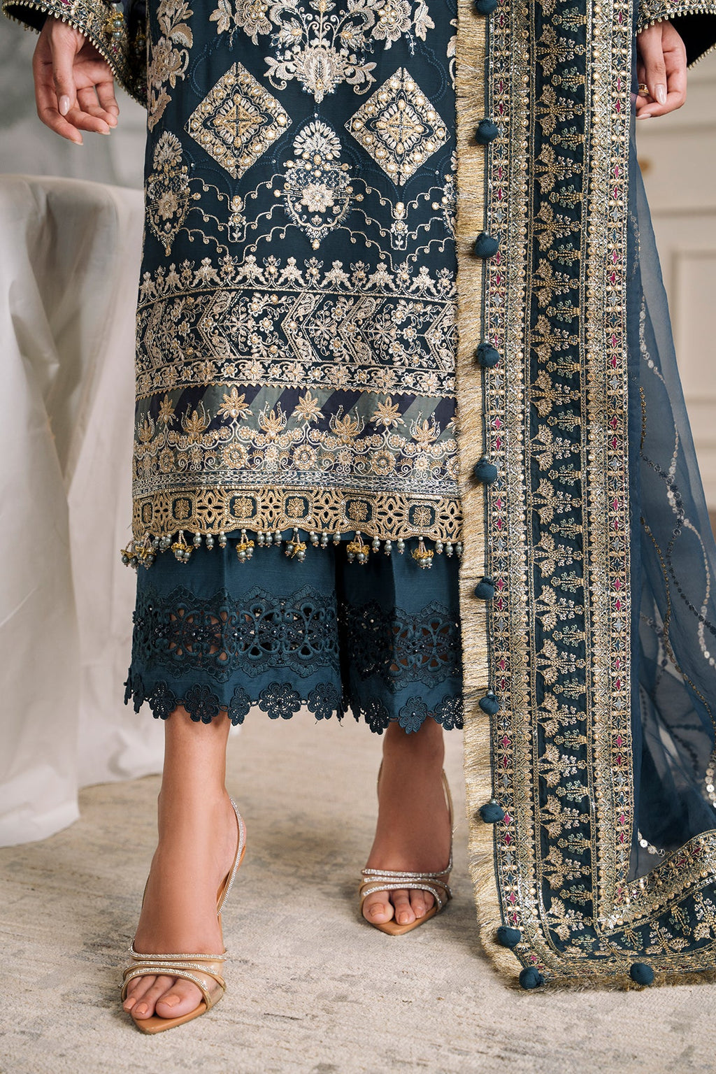 Baroque - Embroidered Chiffon Ch12-01 Unstitched