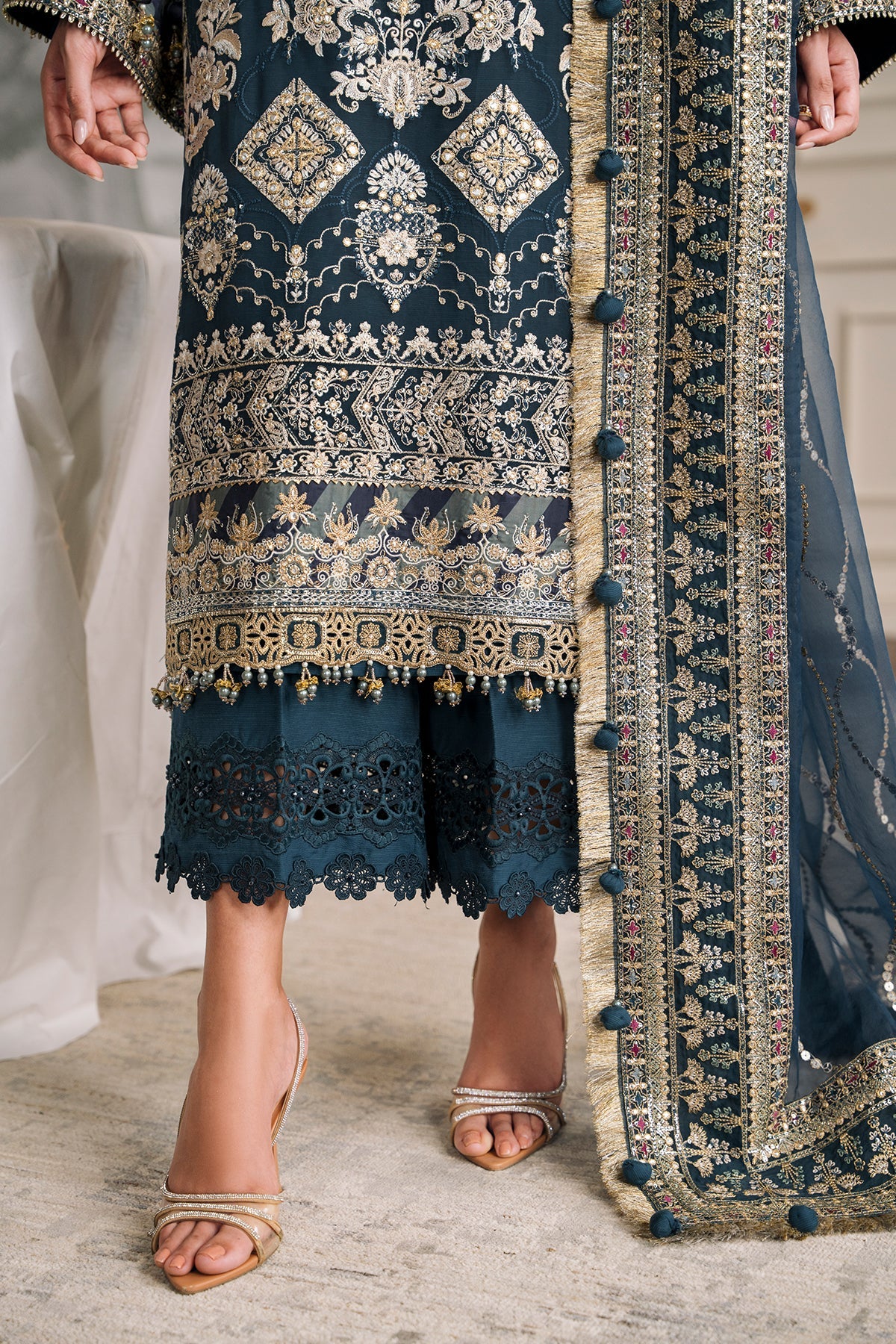 Baroque - Embroidered Chiffon Ch12-01 Unstitched