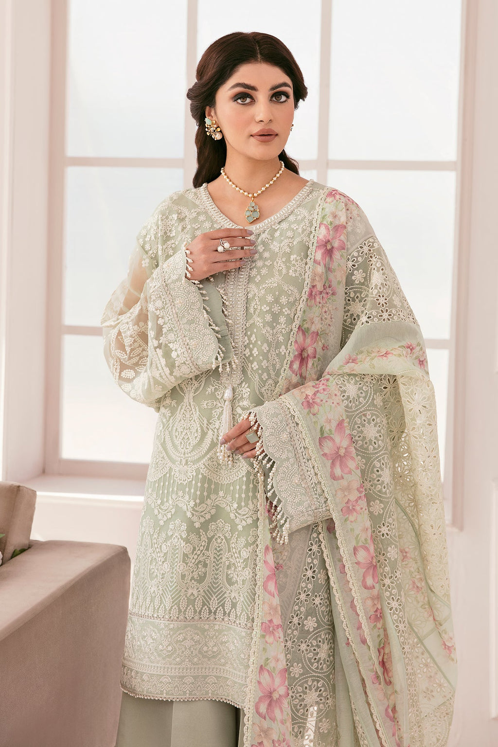 Baroque - Embroidered Chiffon Ch11-01 Unstitched