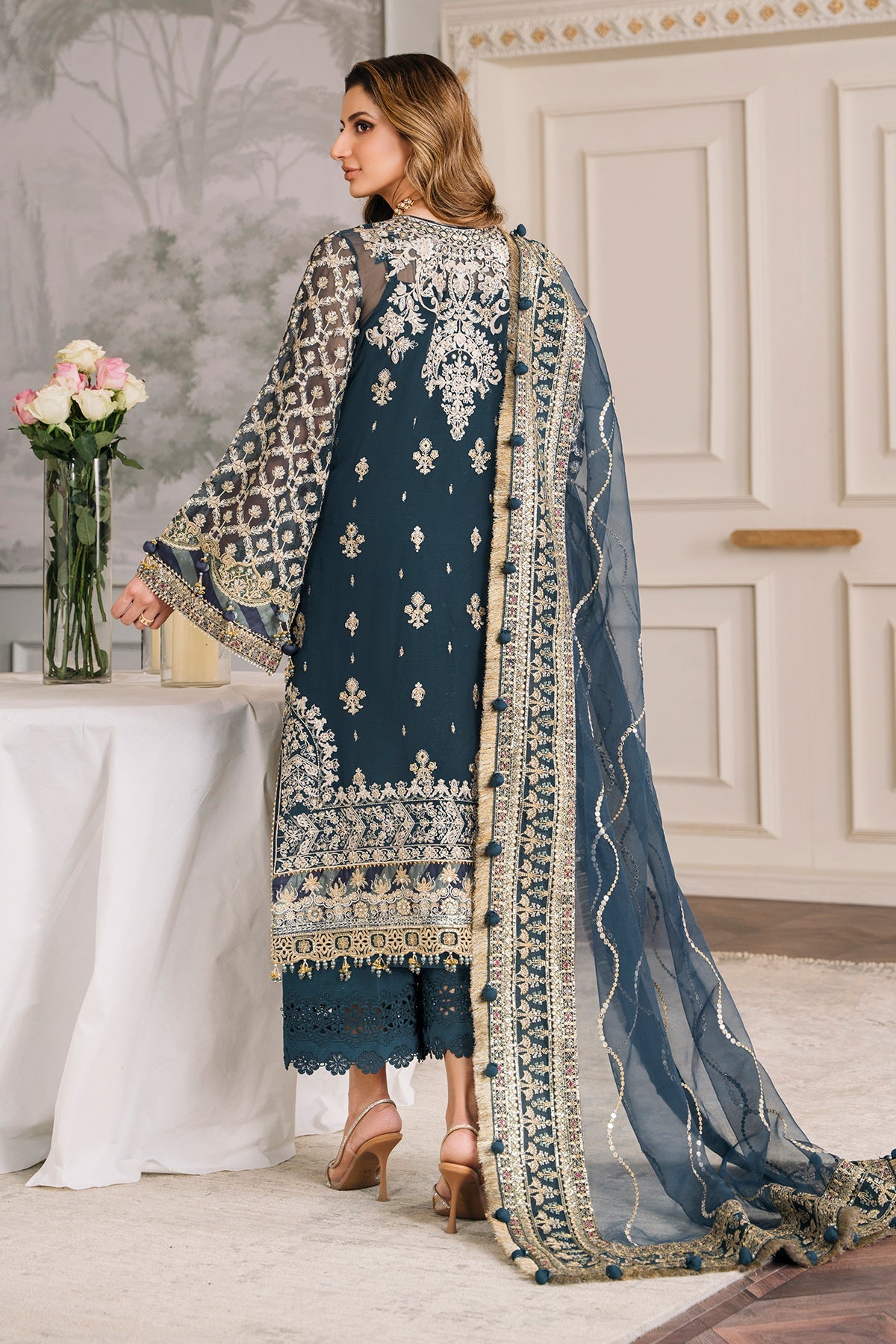 Baroque - Embroidered Chiffon Ch12-01 Unstitched
