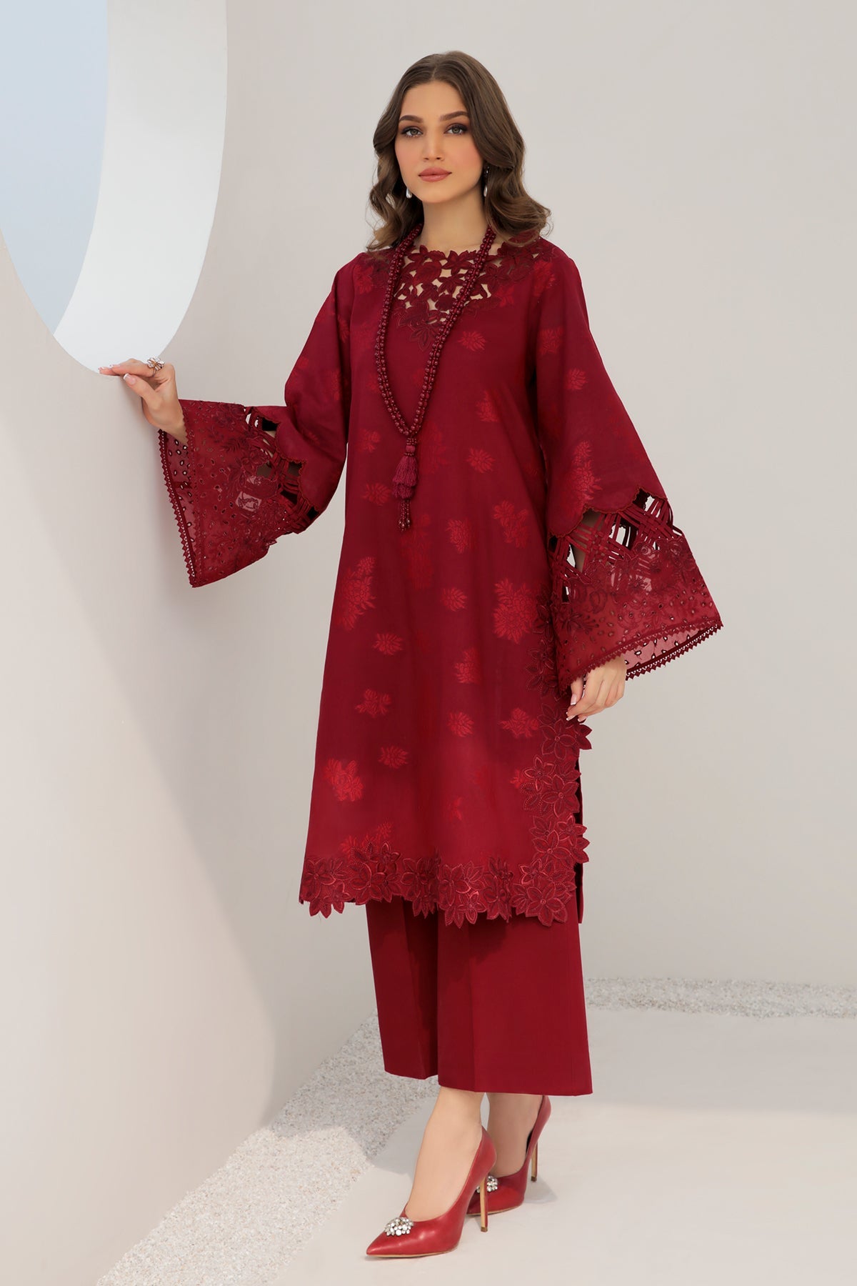 Baroque - Embroidered Jacquard Lawn UF-300