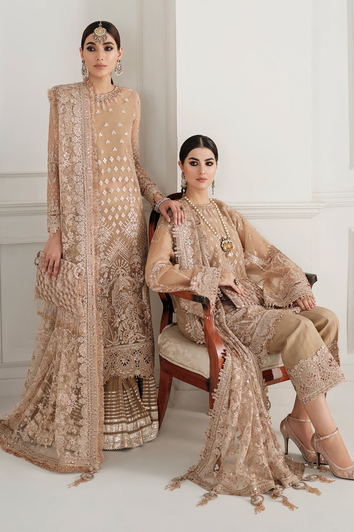 Baroque - Embroidered Chiffon Ch10-04 Stitched