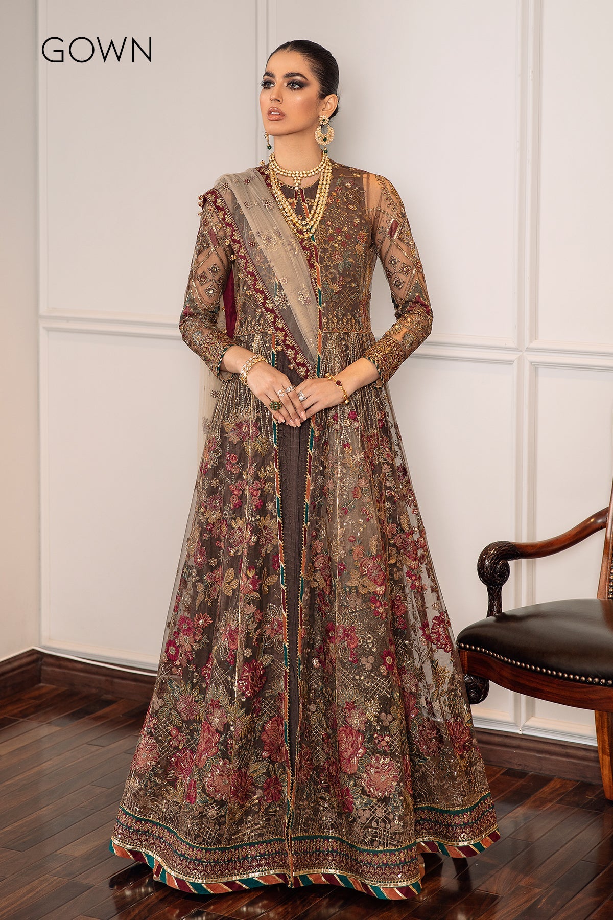 Baroque - Embroidered Net Ch09-02 Stitched