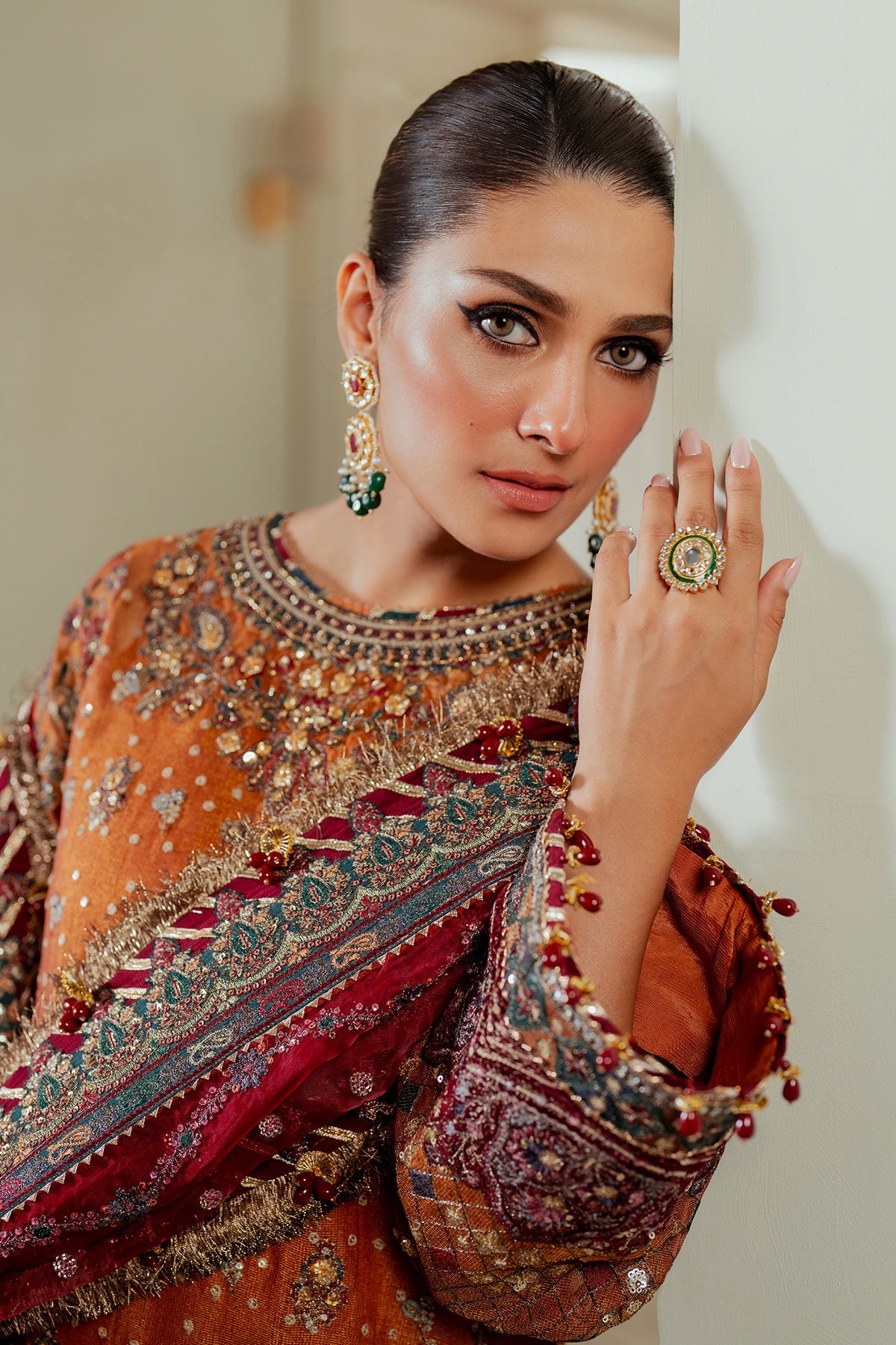 Baroque - Embroidered Net Ch13-01 Stitched