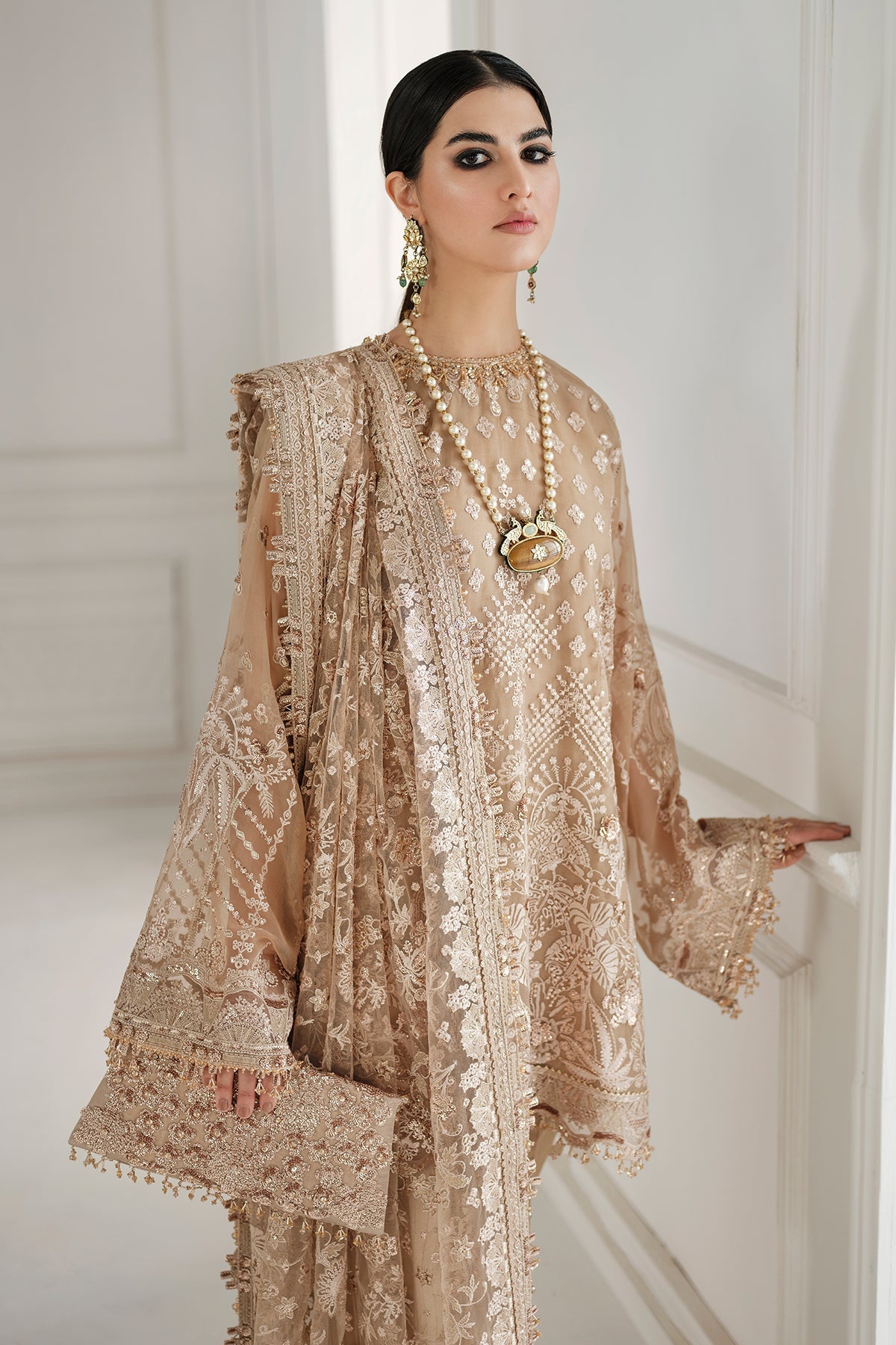 Baroque - Embroidered Chiffon Ch10-04 Stitched