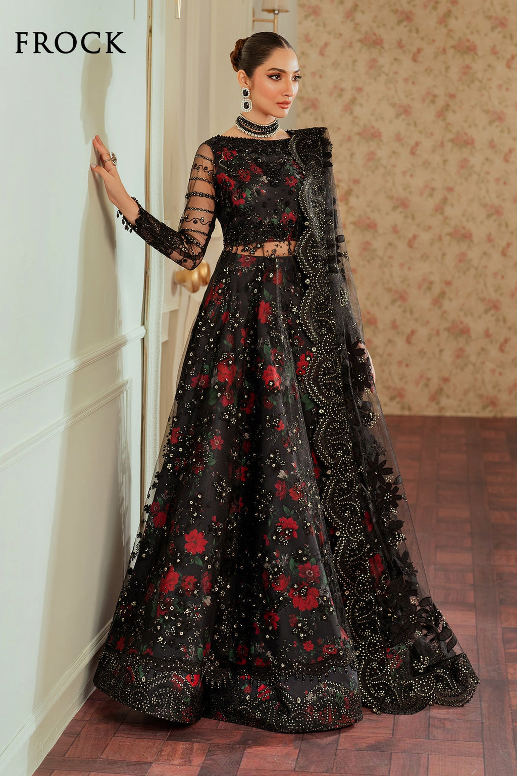Baroque - Embroidered Net Ch13-05 Stitched
