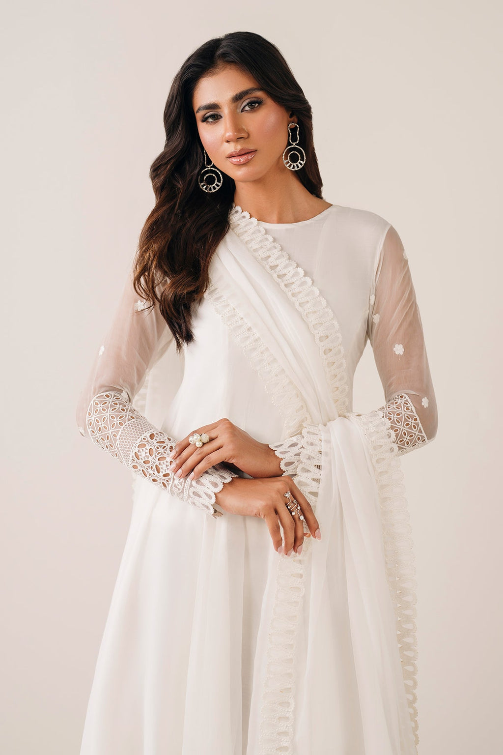 Baroque - Embroidered Chiffon Frock PR-1125