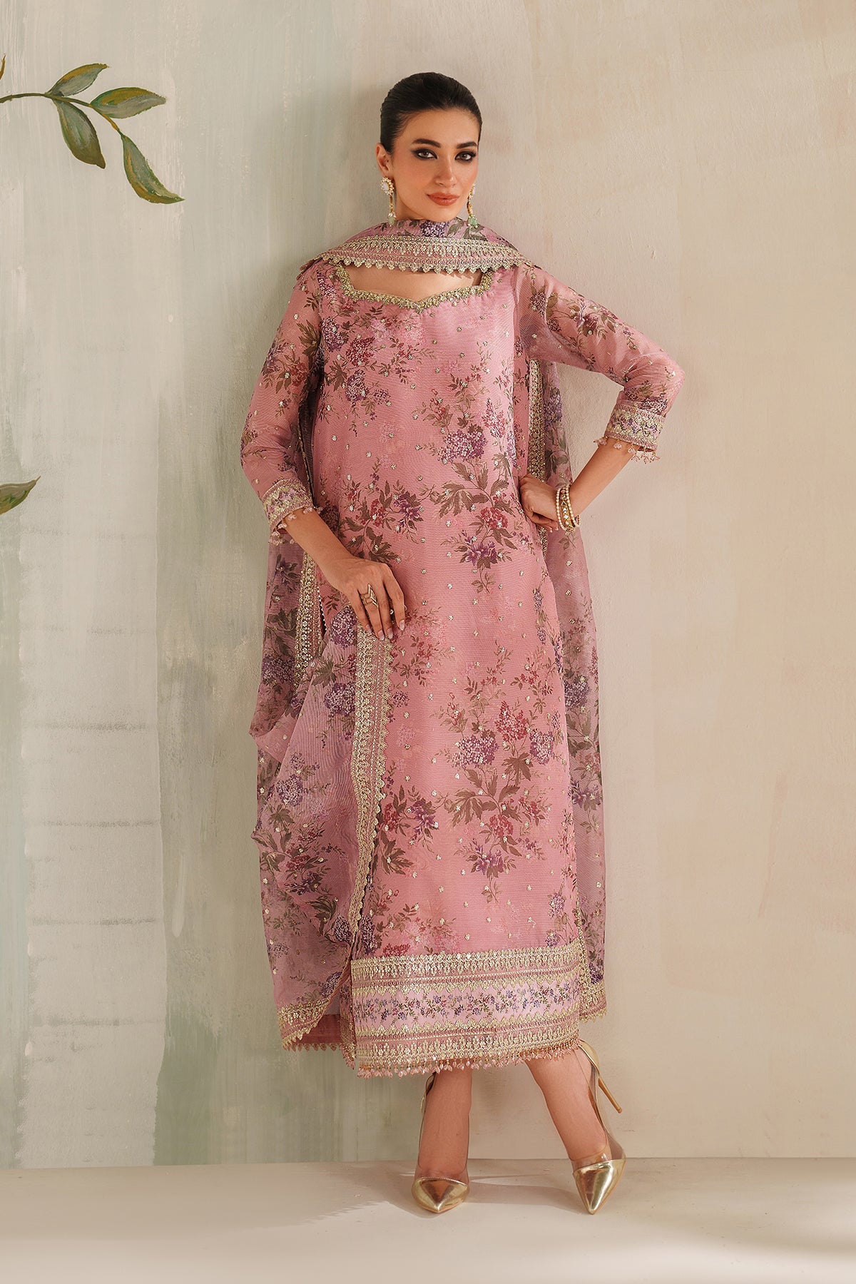 Baroque - Embroidered Cotton Net UF-4374