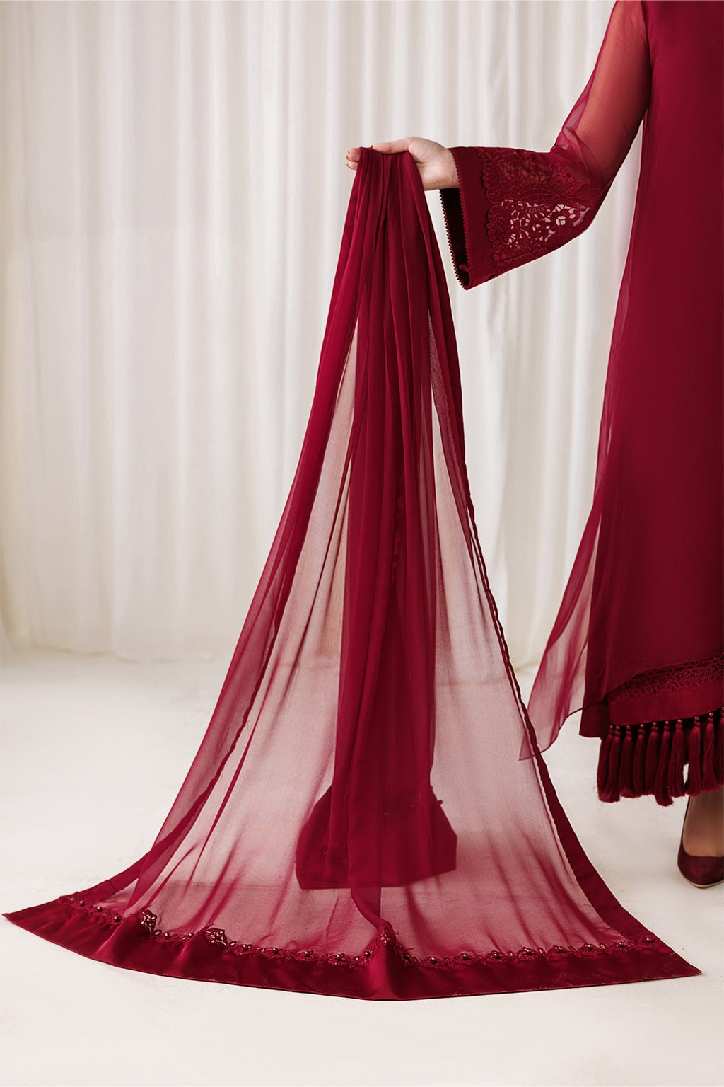 Baroque - Plain Chiffon Dupatta-105