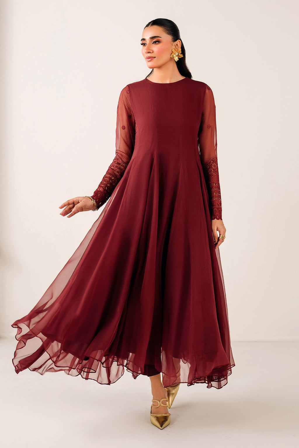 Baroque - Embroidered Chiffon Frock PR-1126