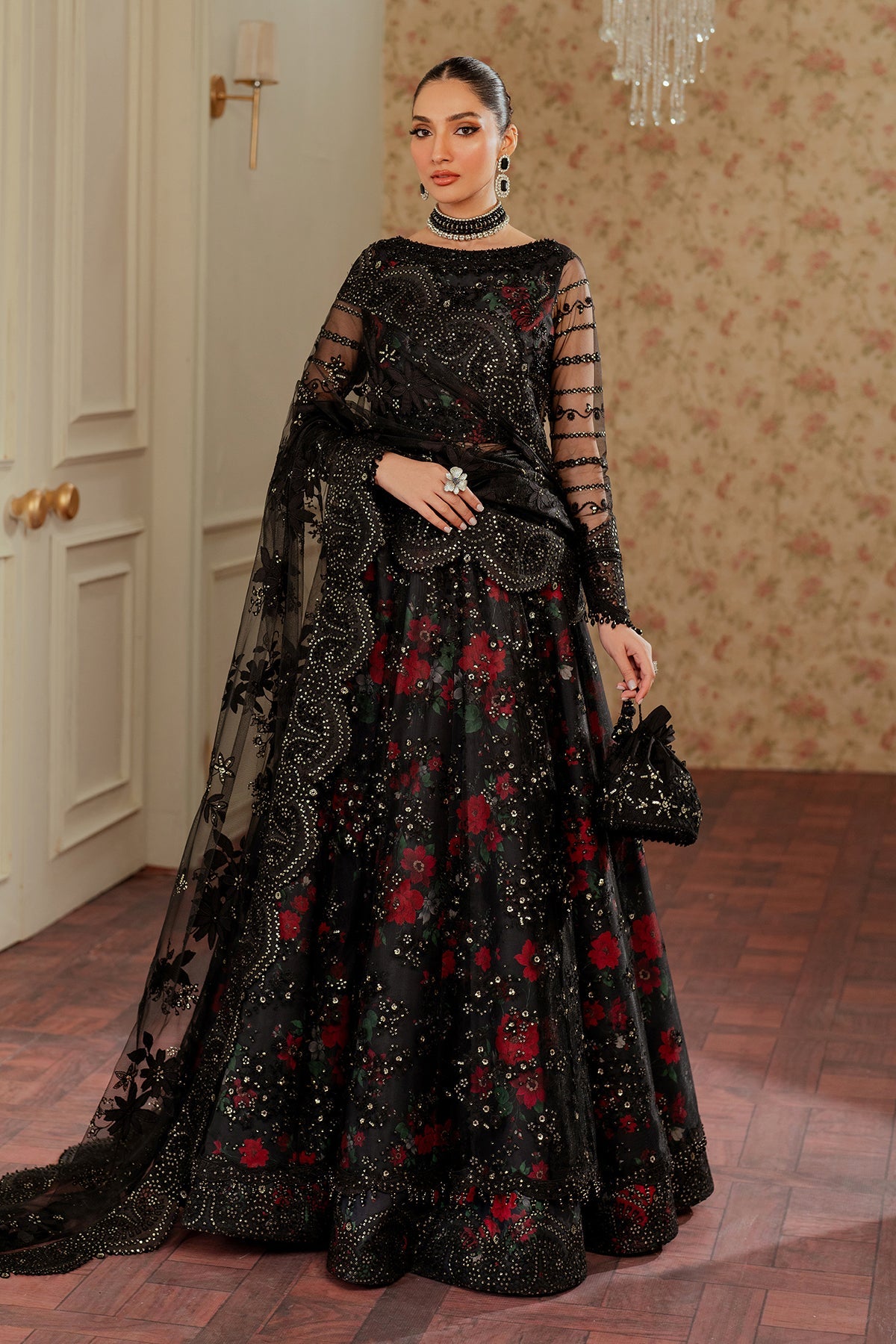 Baroque - Embroidered Net Ch13-05 Unstitched