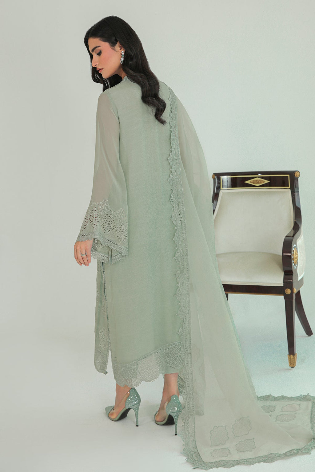Baroque - Embroidered Chiffon UF-234