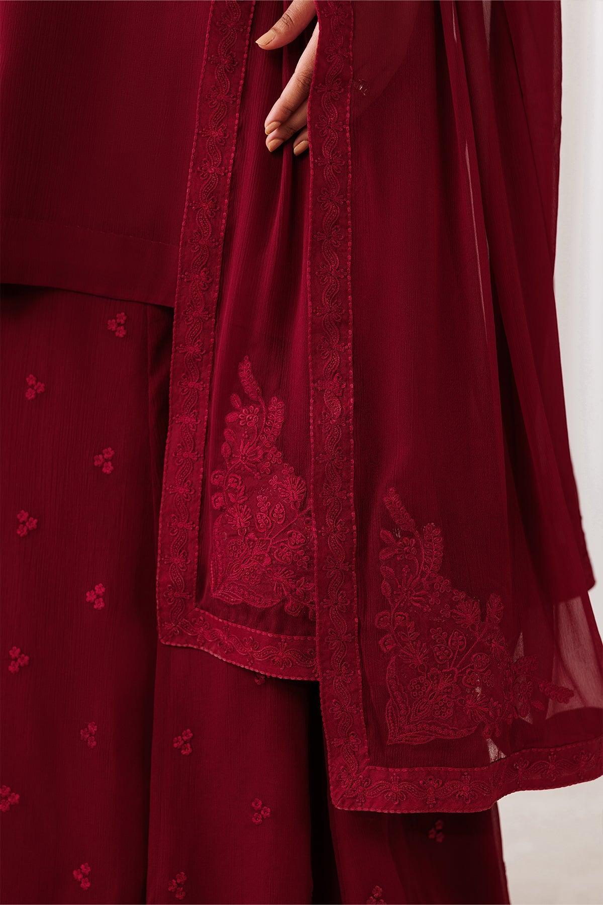 Baroque - Embroidered Chiffon En-1305
