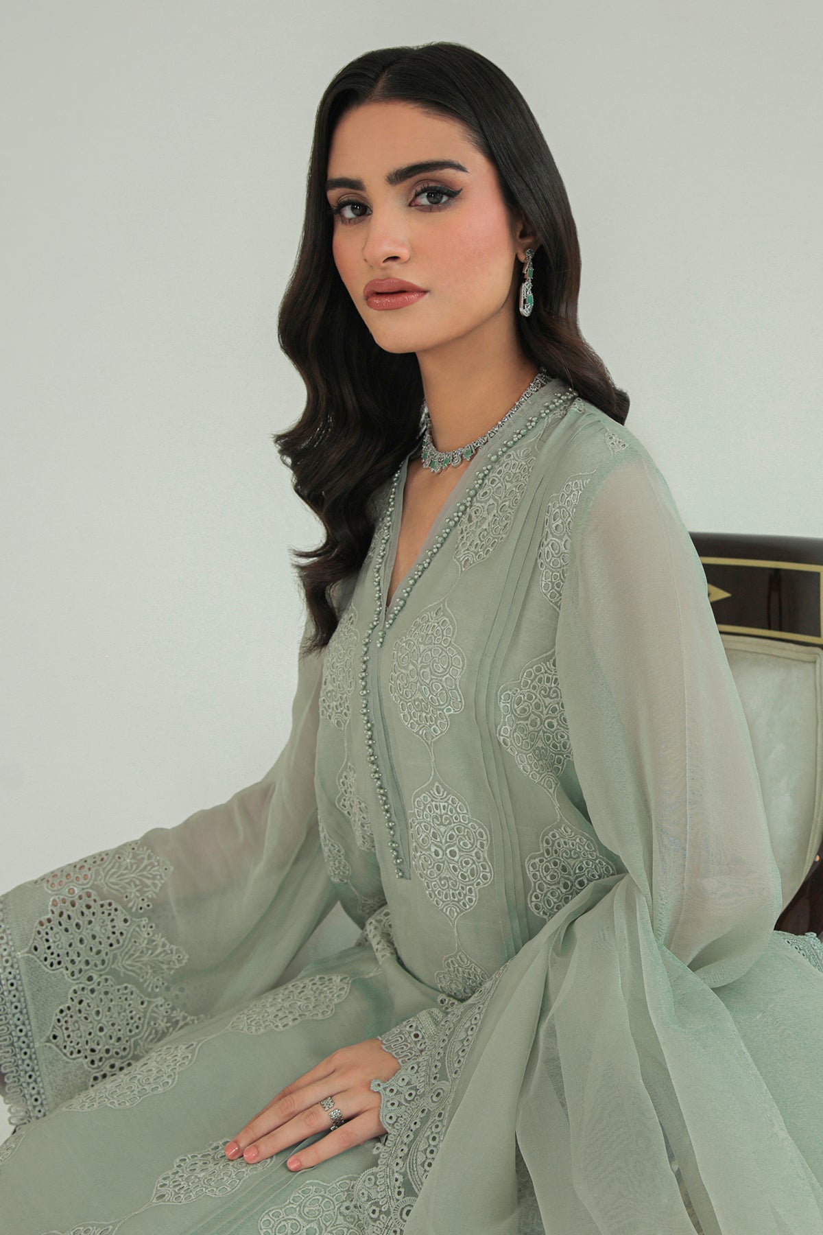 Baroque - Embroidered Chiffon SF-234