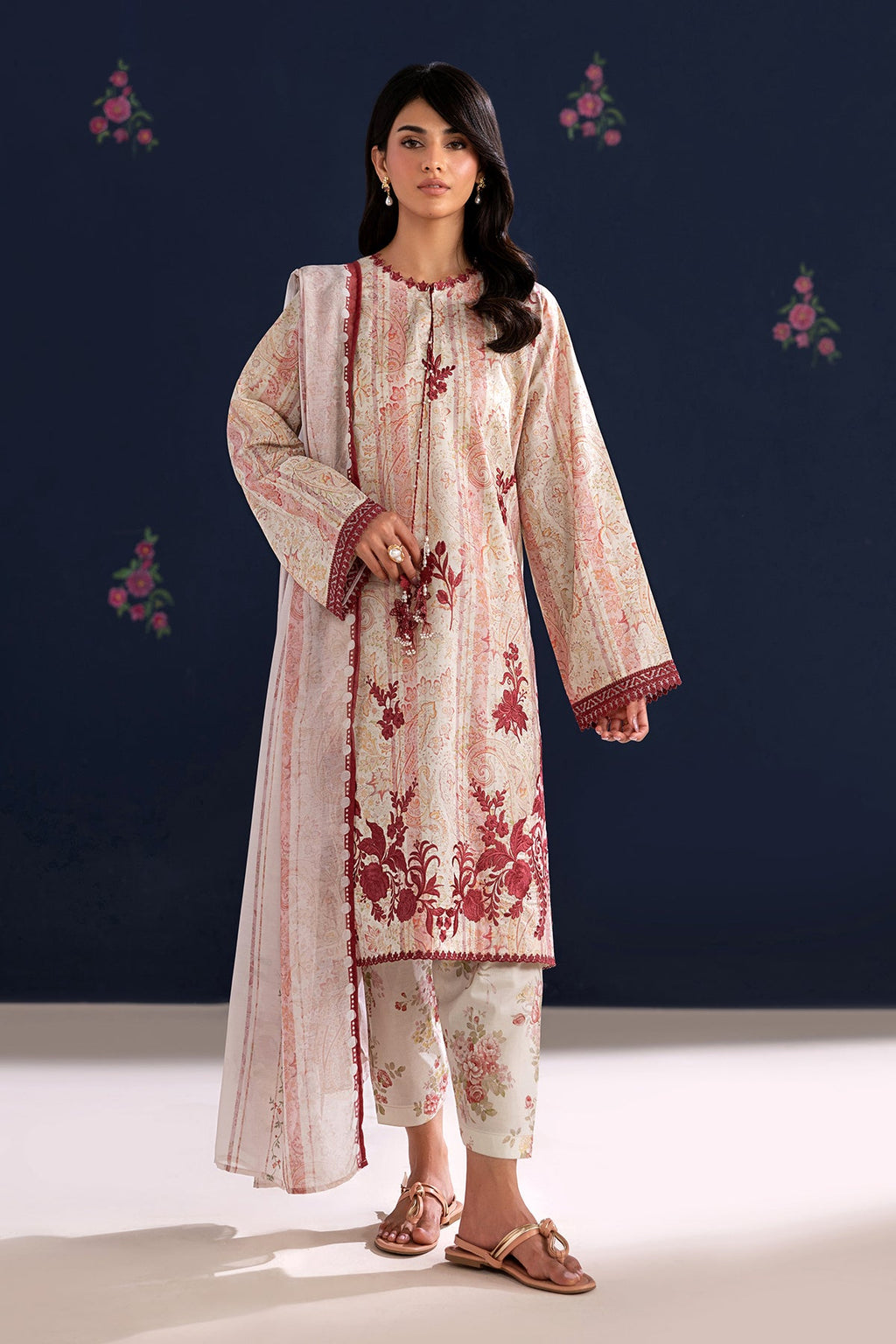 Baroque - Embroidered Lawn UF-4457