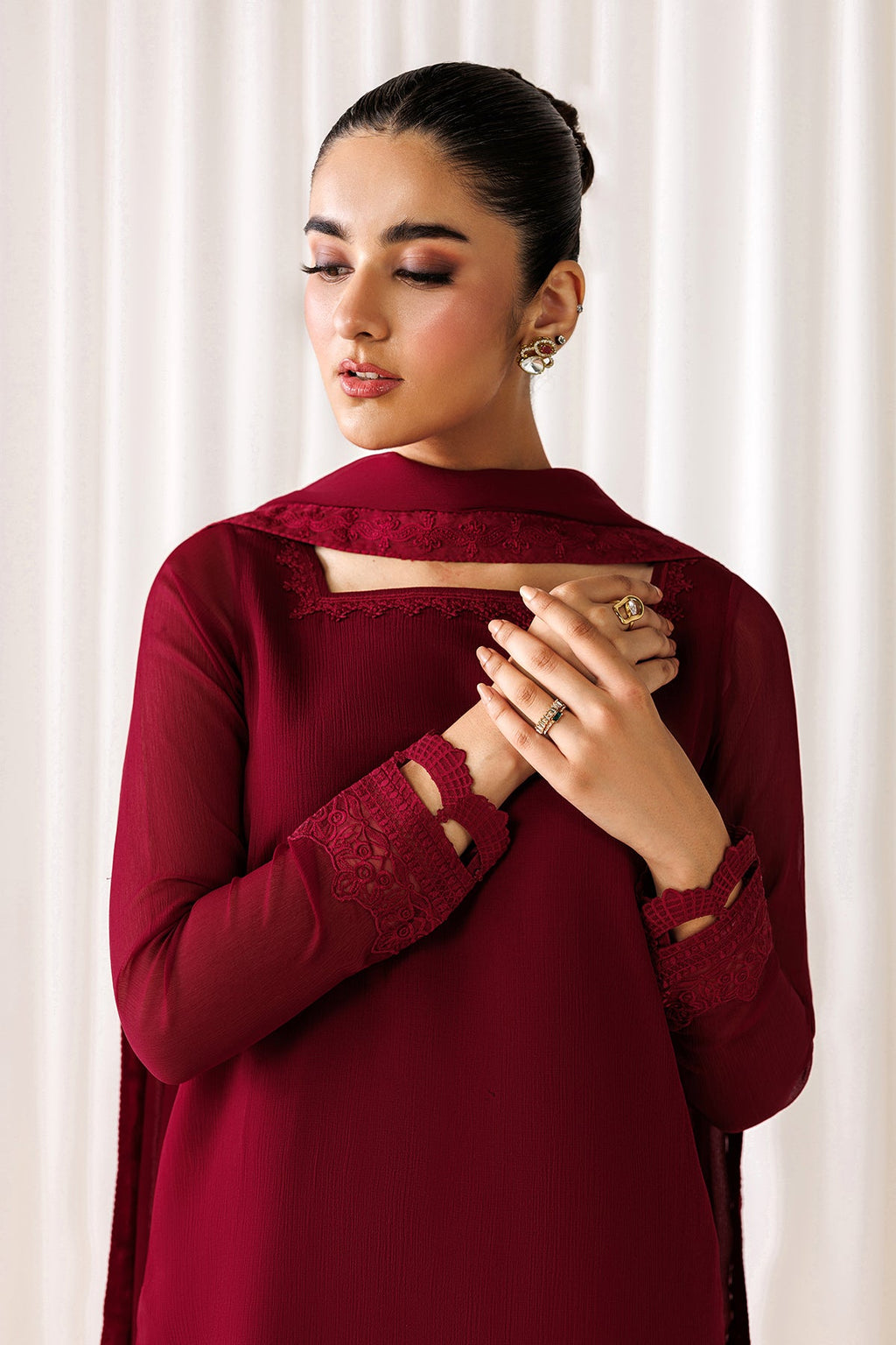 Baroque - Embroidered Chiffon En-1305
