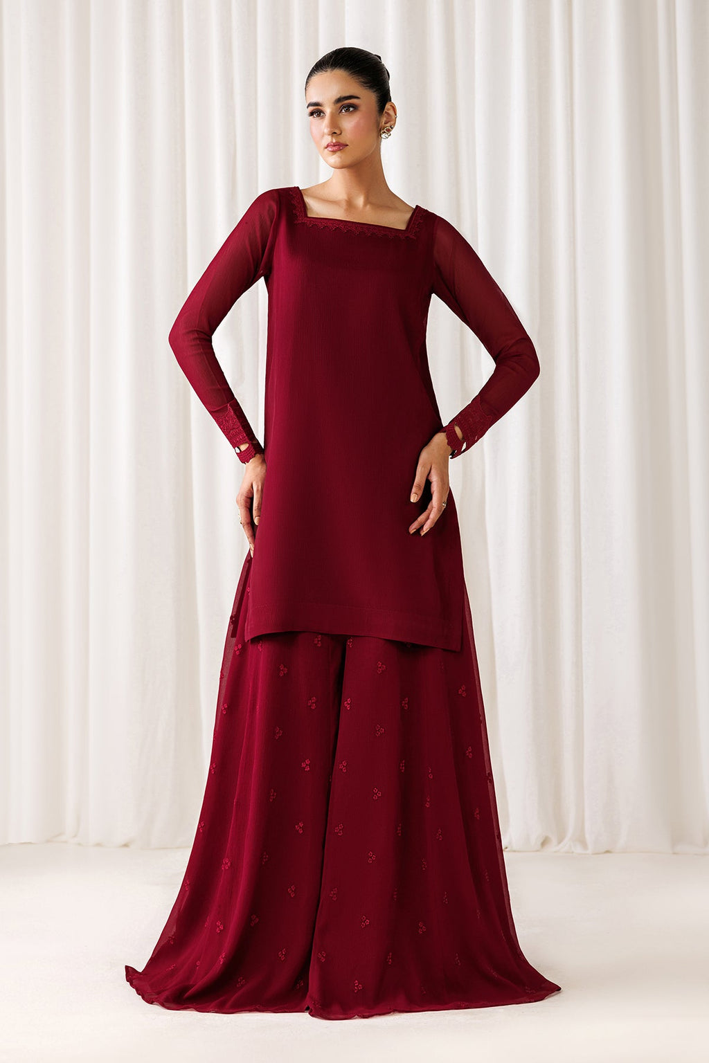 Baroque - Embroidered Chiffon En-1305