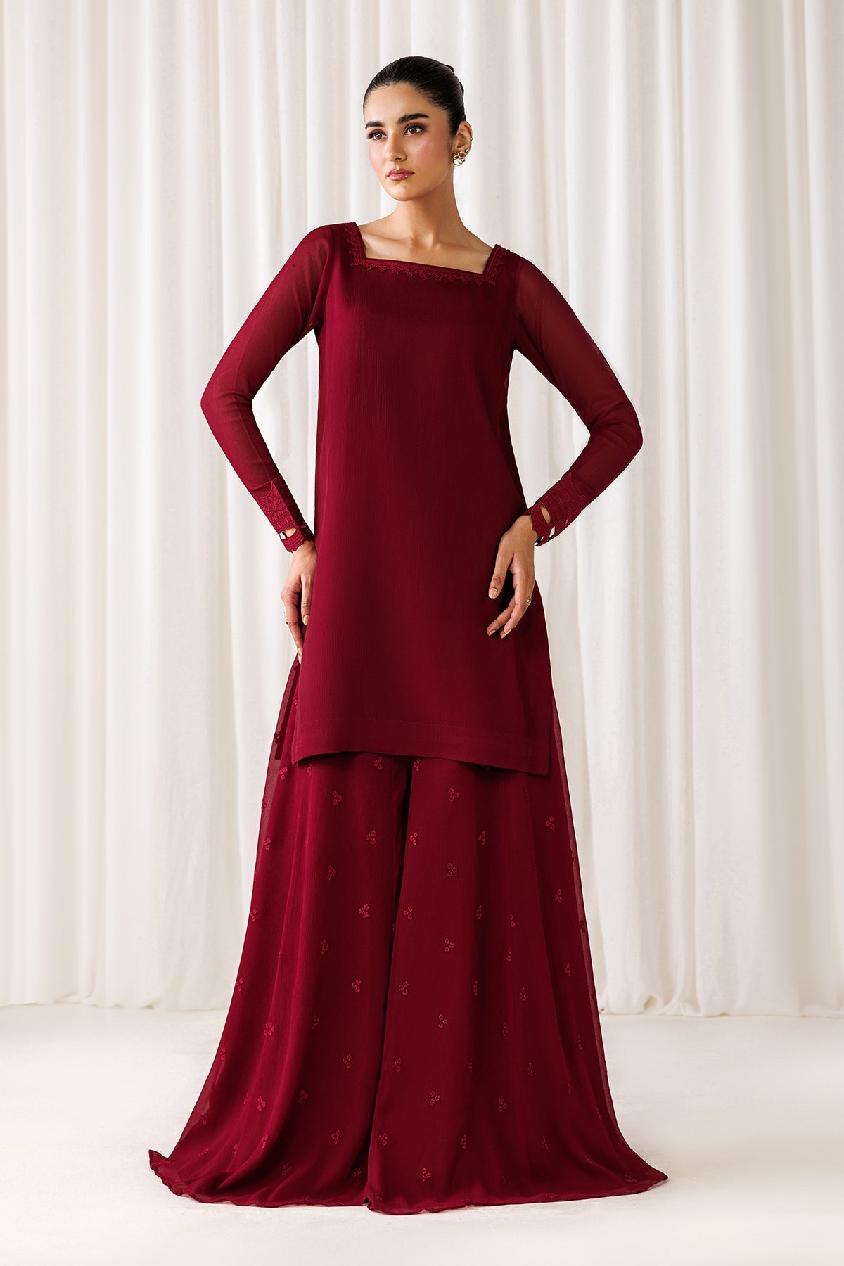 Baroque - Embroidered Chiffon En-1305