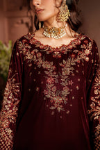 Iznik - Iv-55 Embroidered Velvet