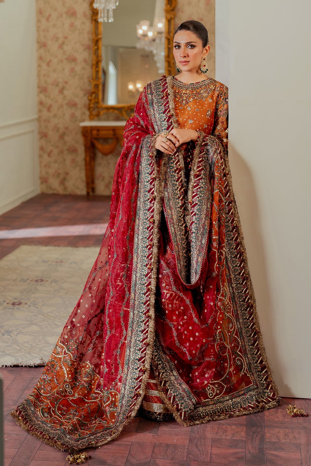 Baroque - Embroidered Net Ch13-01 Stitched