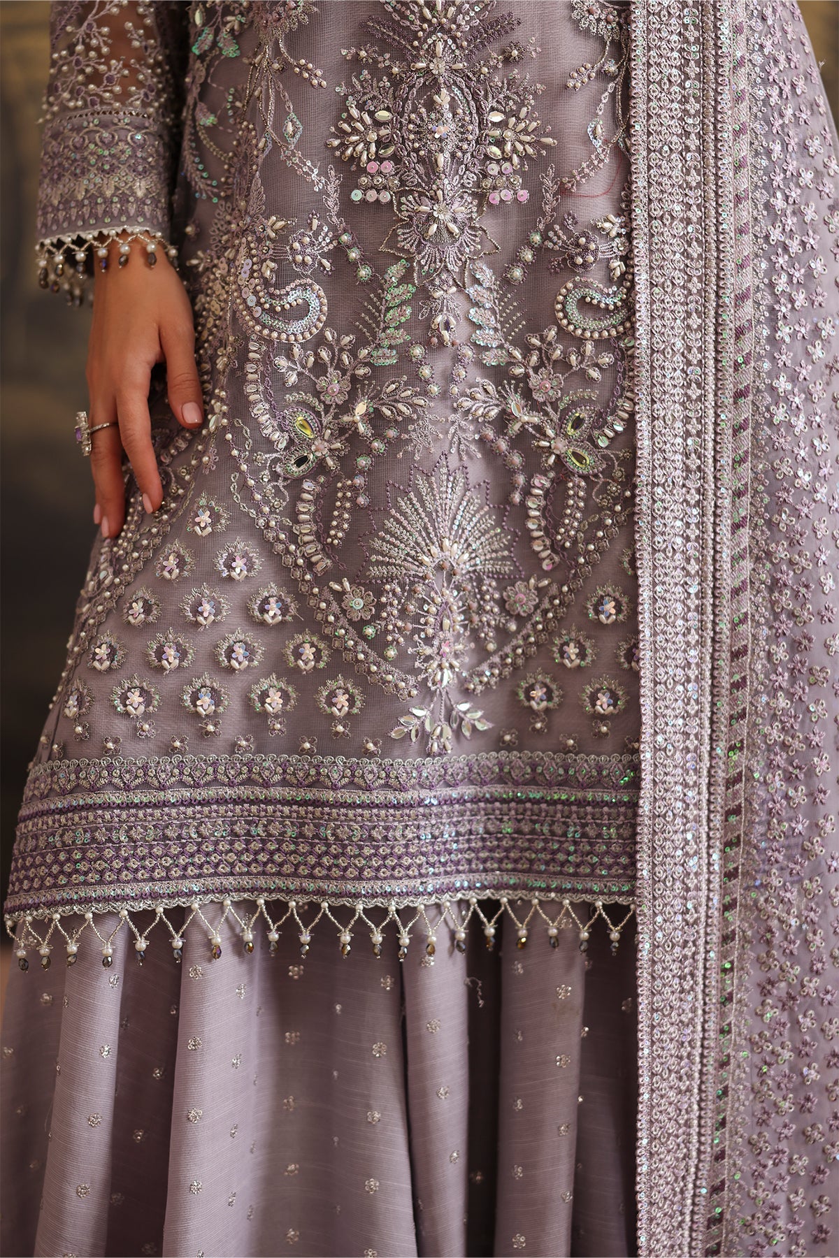 Baroque - Embroidered Net UF-4379