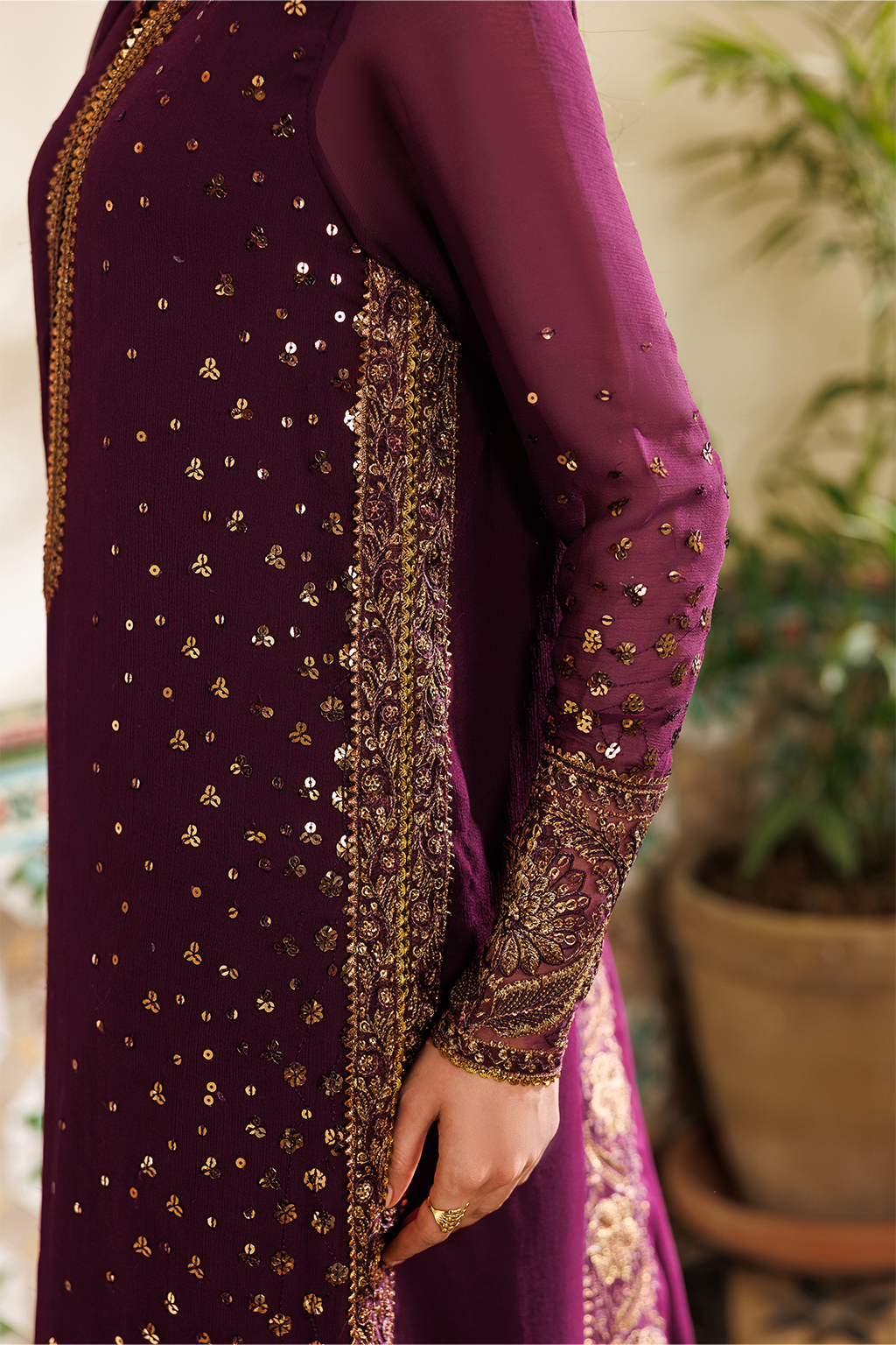 Iznik - Cc-95 Embroidered Chiffon