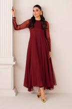 Baroque - Embroidered Chiffon Frock PR-1126