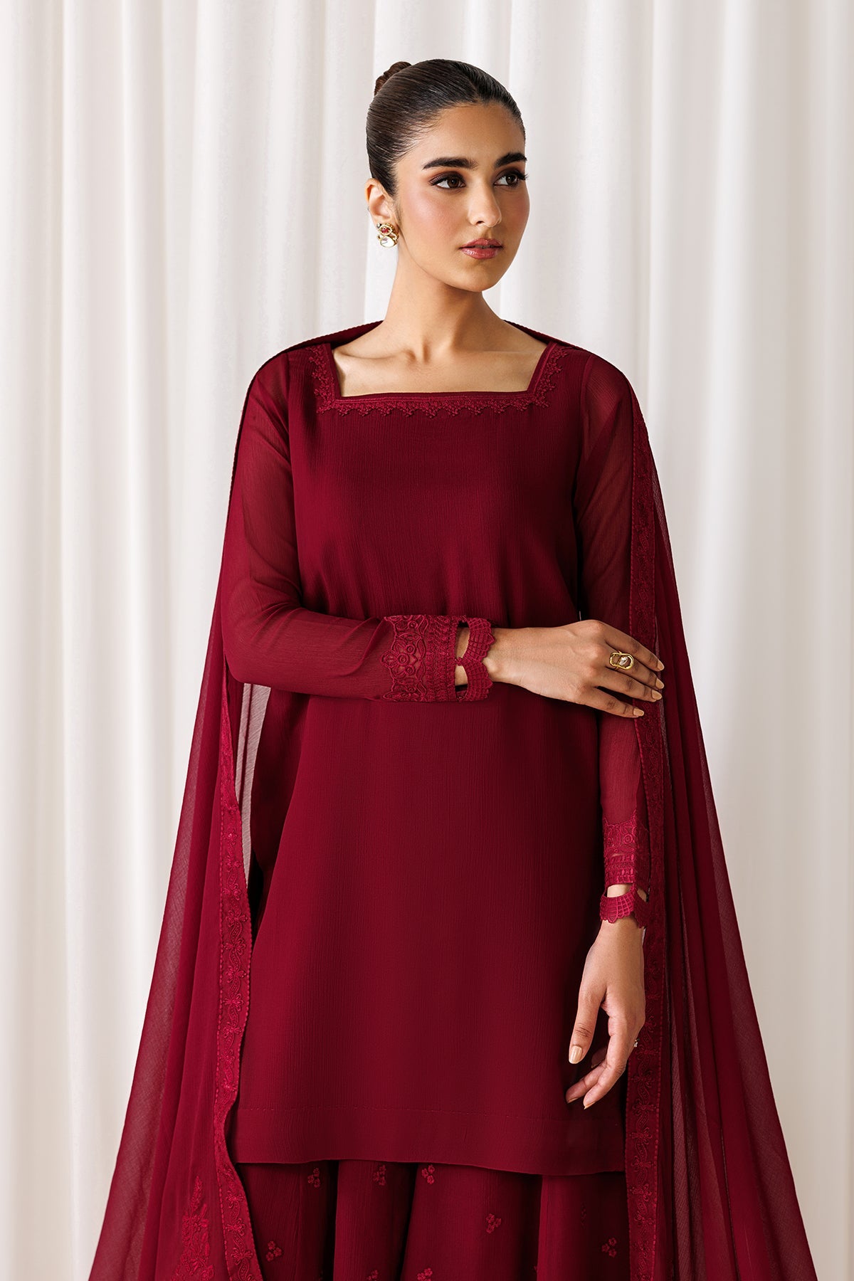 Baroque - Plain Chiffon Dupatta-107