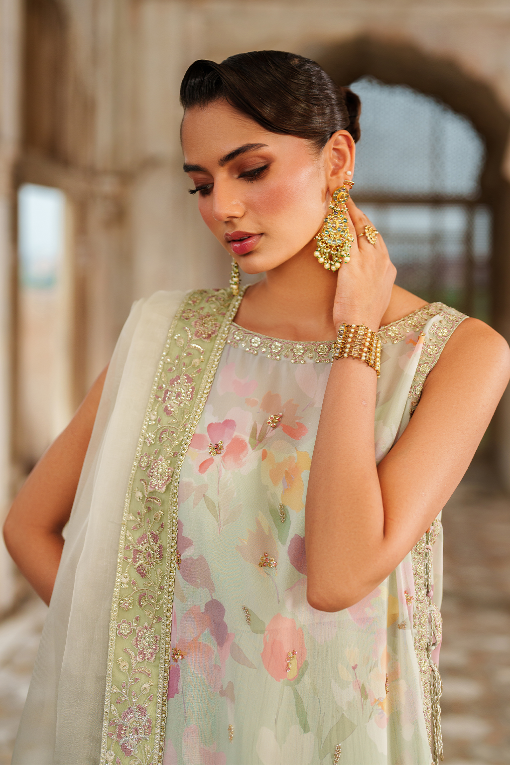 Iznik - Ue-549  Printed Chiffon
