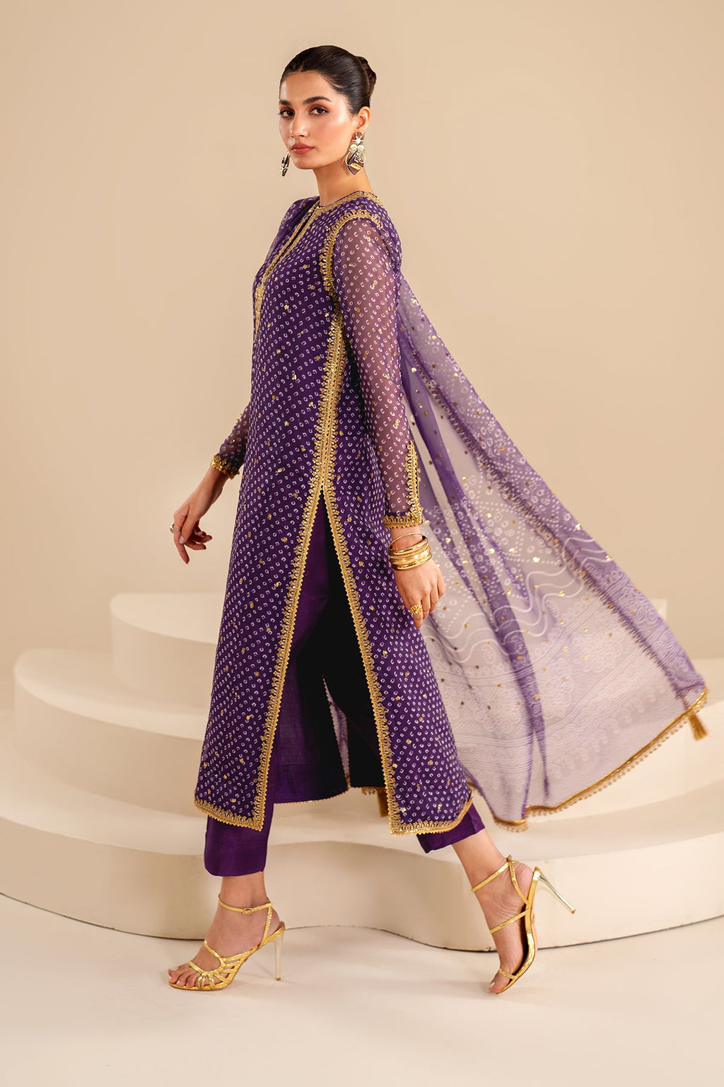 Baroque - Embroidered Chiffon UF-625
