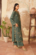 Iznik - Ipf-05 Embroidered Printed Linen