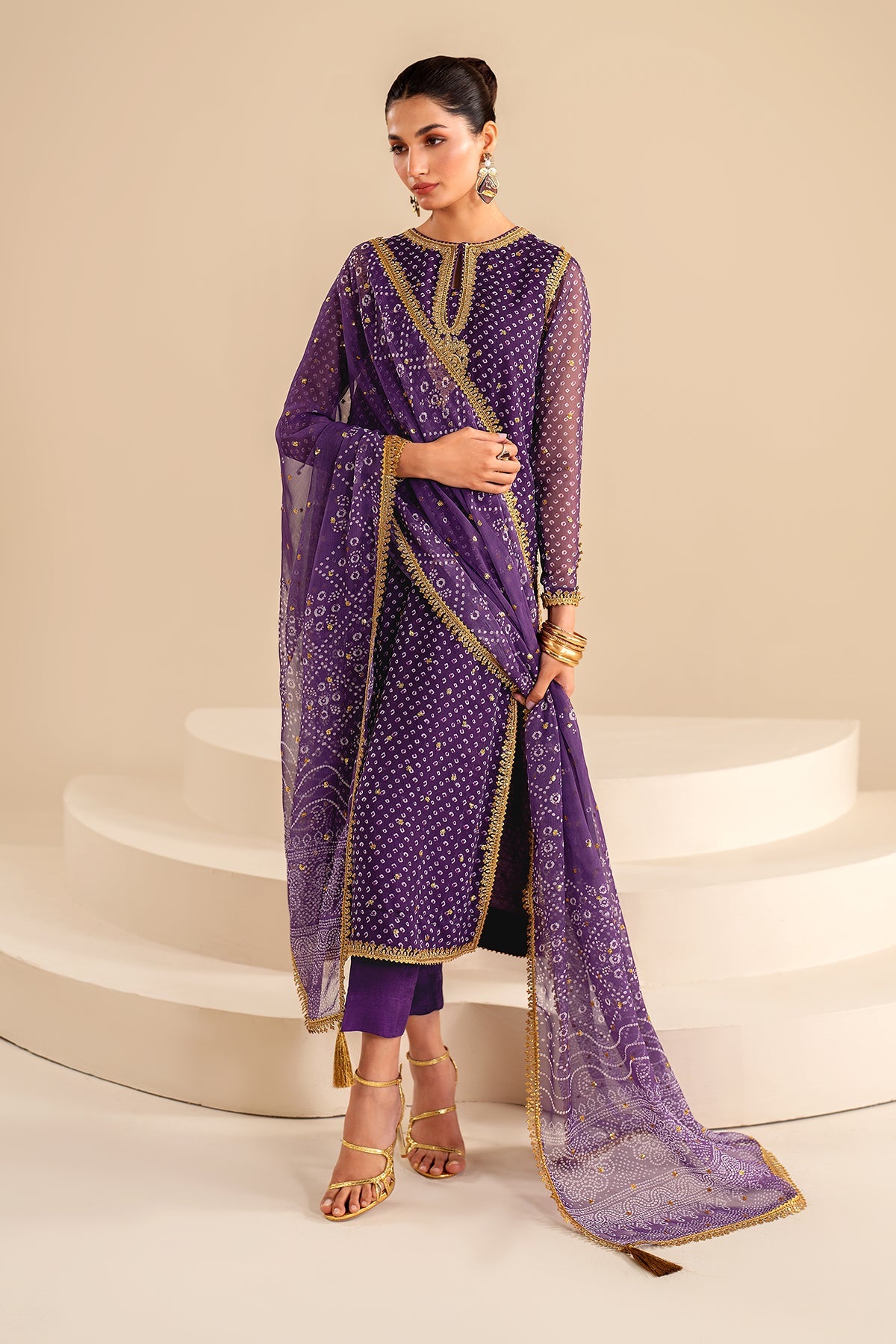 Baroque - Embroidered Chiffon UF-625