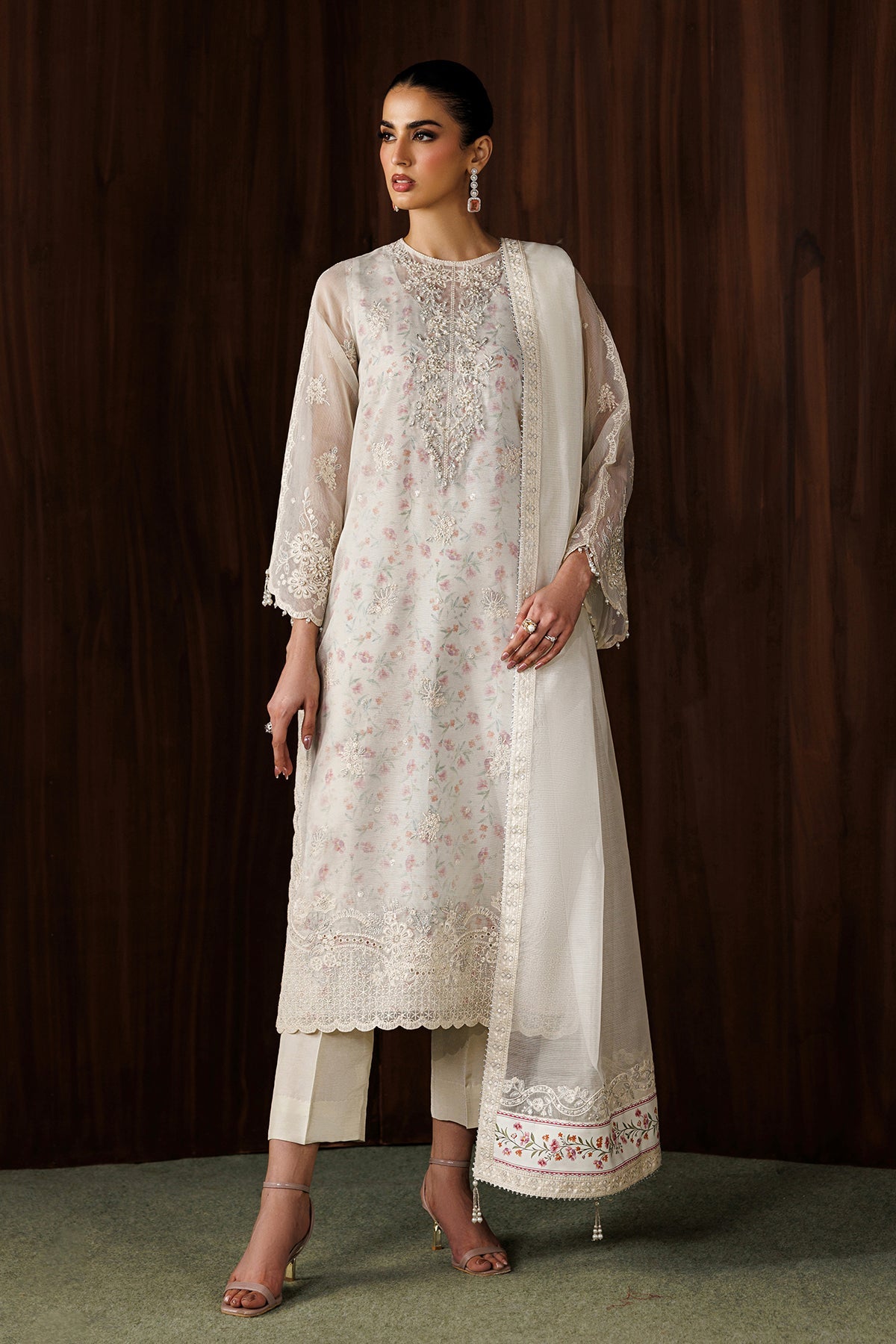 Baroque - Embroidered Cotton Net UF-4440