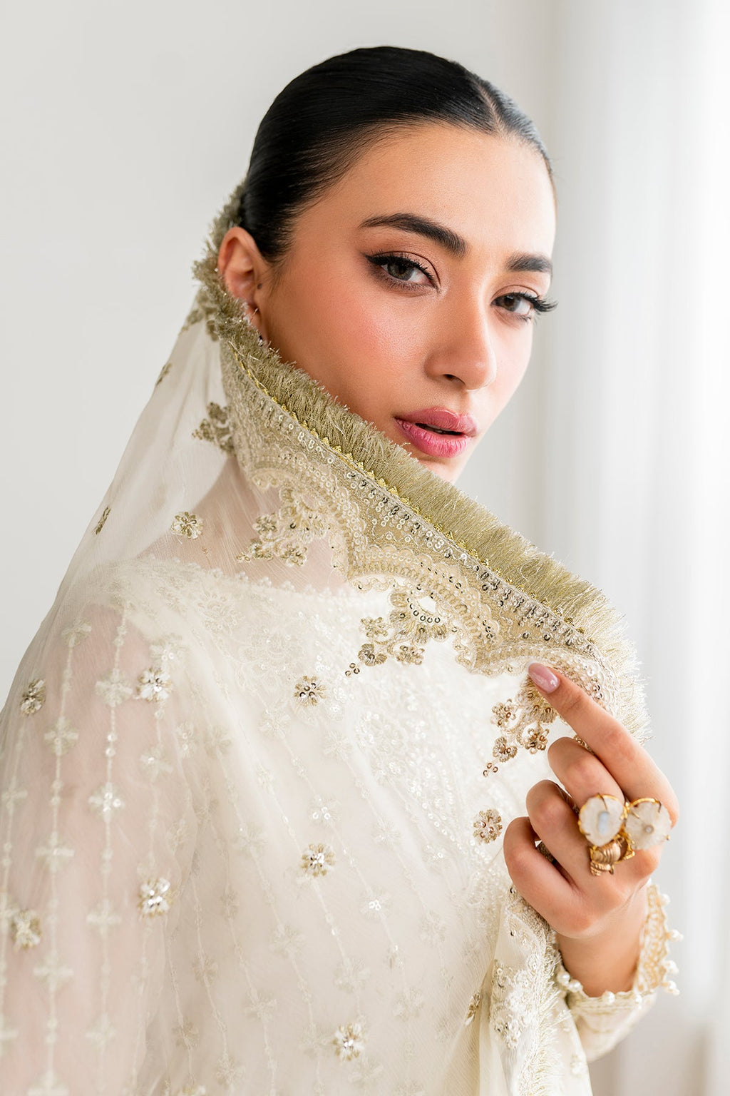 Baroque - Embroidered Chiffon UF-687